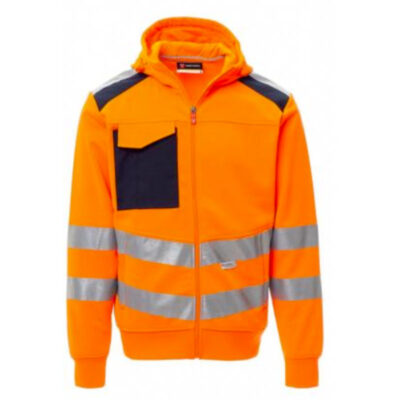 hoodie fluo oranje